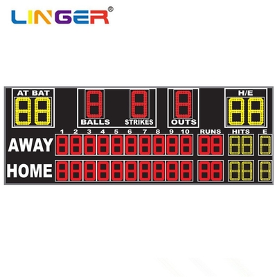 Draadloos besturingssysteem Baseball LED scorebord op maat met eenvoudige installatie