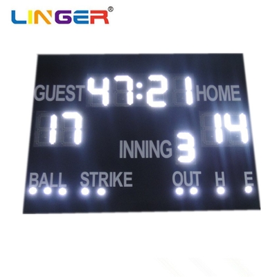 Draadloos besturen LED-display Baseball scorebord met eenvoudige installatie en rood/geel