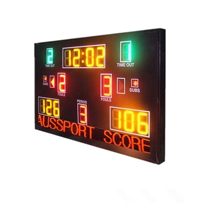 Geel Elektronisch Basketbalscorebord met het Bewegen van Teken