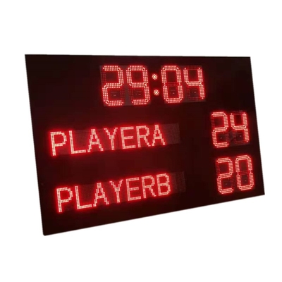 Het Elektronische Scorebord van de Qutarvoetbal met de Naam van het Land
