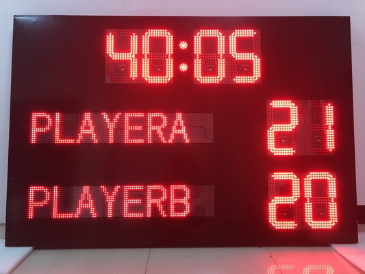 Het Elektronische Scorebord van de Qutarvoetbal met de Naam van het Land