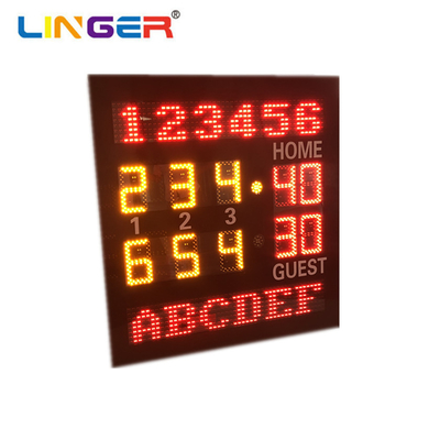 1.6mm Scorebord van het het Cijfer het Elektronische Tennis van Diktefr4 PCB in Amber
