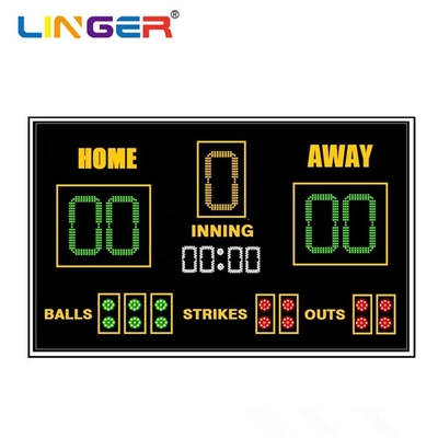 Hoog beschermingsniveau LED honkbal scorebord met gemakkelijke installatie en onderhoud