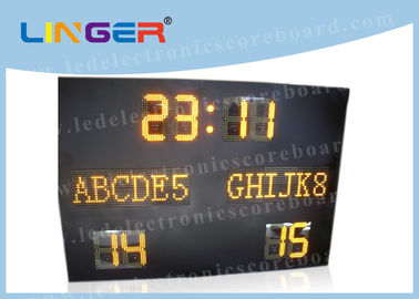 18 Cijfers in 12inch-Cijfers en Pitch12mm-Teamnaam leidden Elektronisch Scorebord in Amberkleur