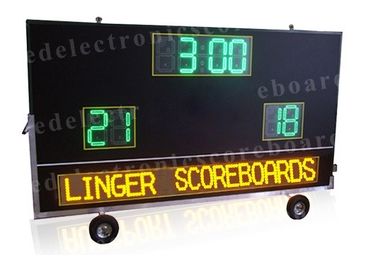 2 Scorebord van het teams het Draadloze Honkbal, Draagbaar Digitaal Scorebord met Wielen