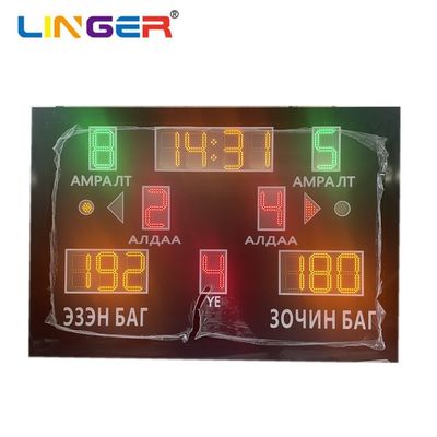 Gemakkelijk te bedienen LED-scorebord voor meerdere sporten (basketbal, voetbal, enz.)