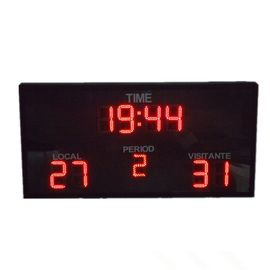 Het de multitijdopnemer en Scorebord van het Kleurenbasketbal met Zoemer Hangende/Opzettende Installatie