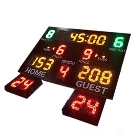 Binnen Digitaal het Basketbalscorebord van de Gebruiksgymnastiek met 24 Seconden Geschotene Klok