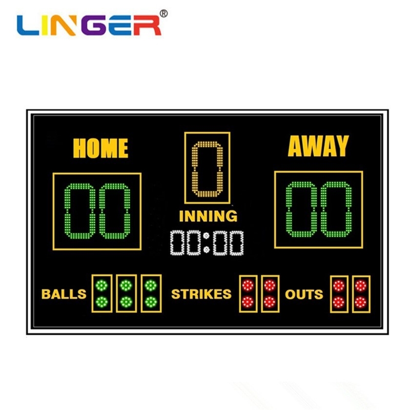 Hoog helderheidsbaseball LED scorebord met grote kijkhoek
