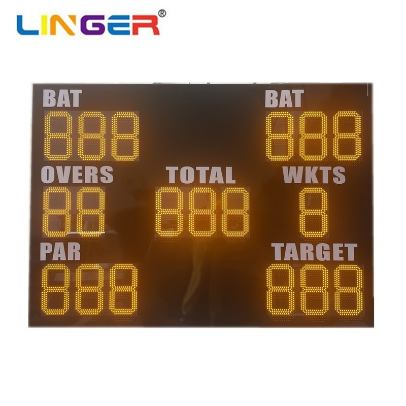 Weerbestendig digitaal cricket scorebord voor Britse clubs en scholen
